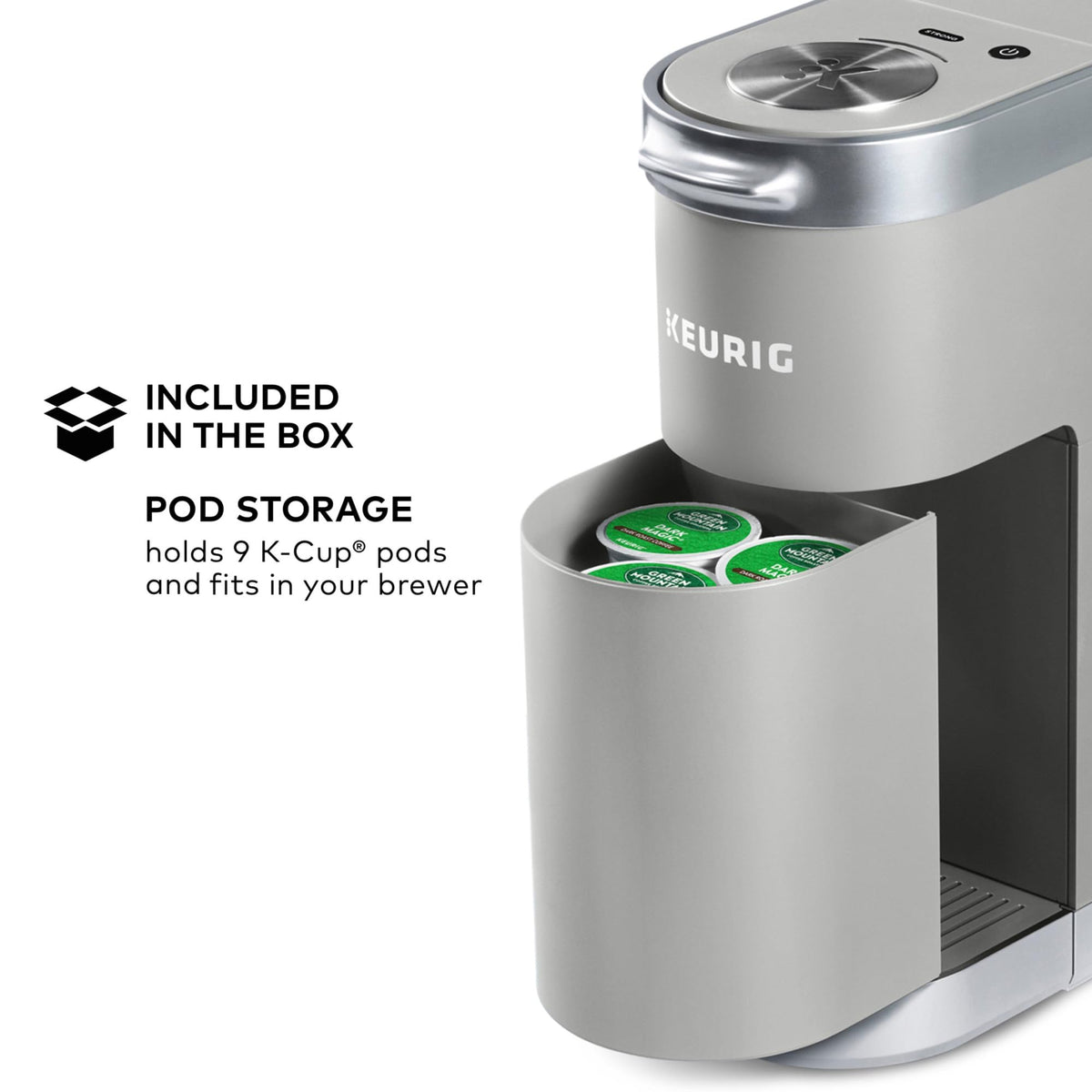 Keurig K-Mini Plus auto off feature saves energy after use.