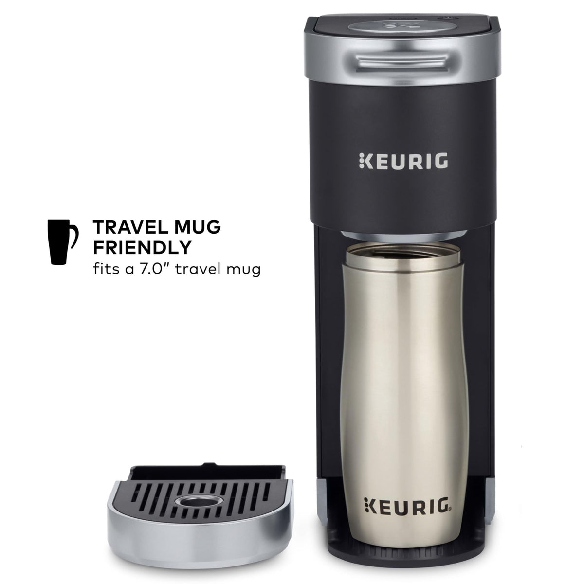 Keurig K-Mini Plus matte black finish adds a modern look