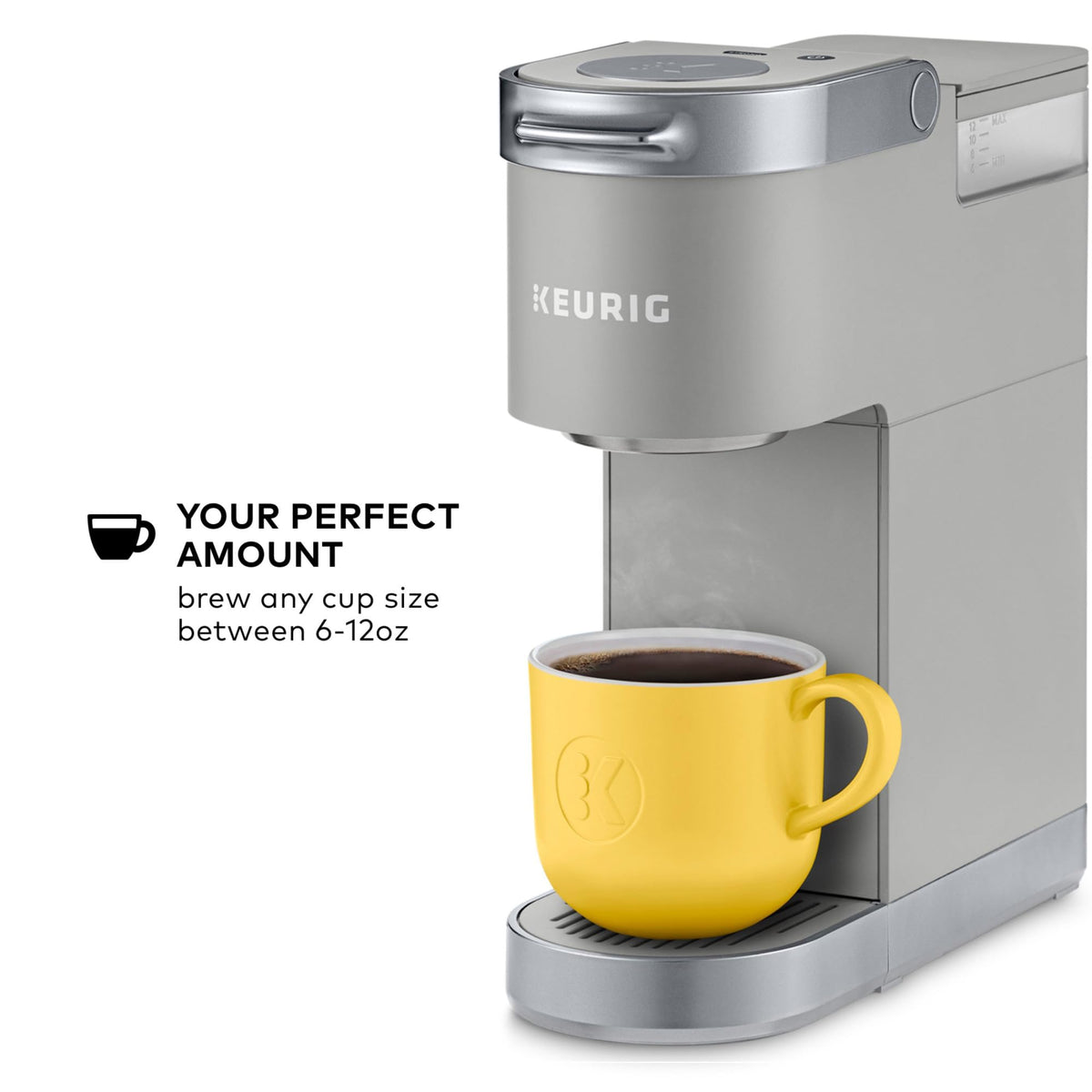 Keurig K-Mini Plus pod storage holds 9 K-Cups for handy variety.