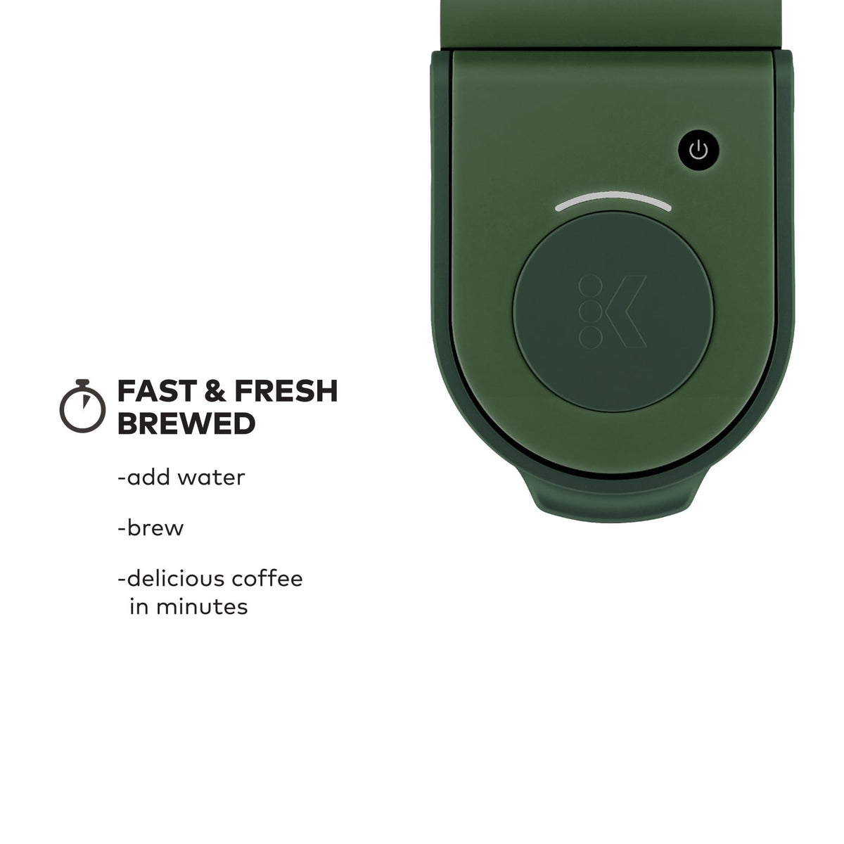 Keurig K-Mini removable water reservoir for quick refills.