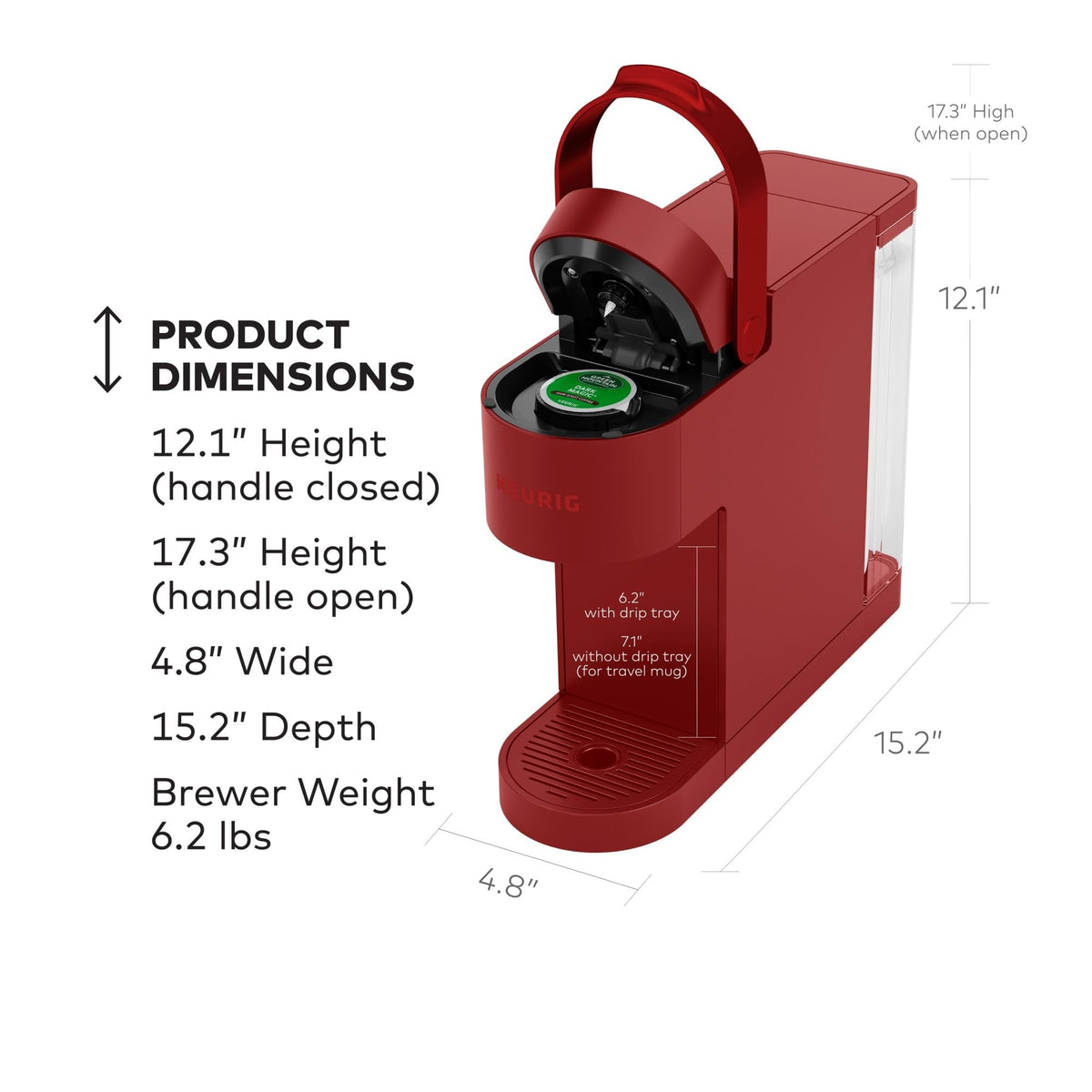 MultiStream Technology in the Keurig K-Slim enhances flavor extraction.