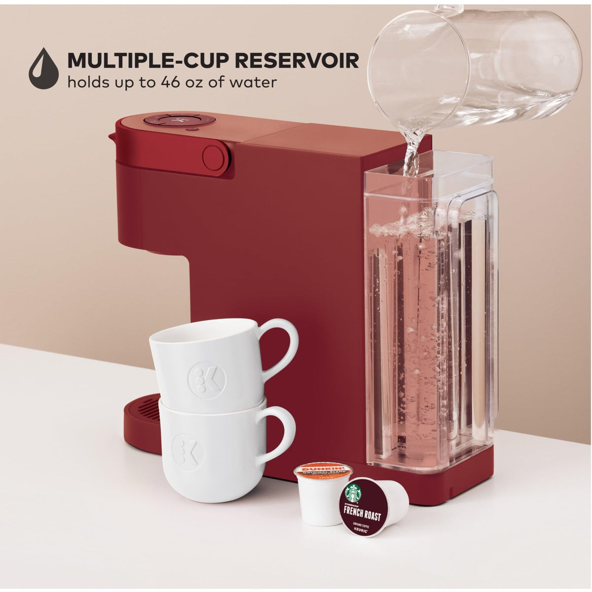 My K-Cup compatibility lets you use your own ground coffee.