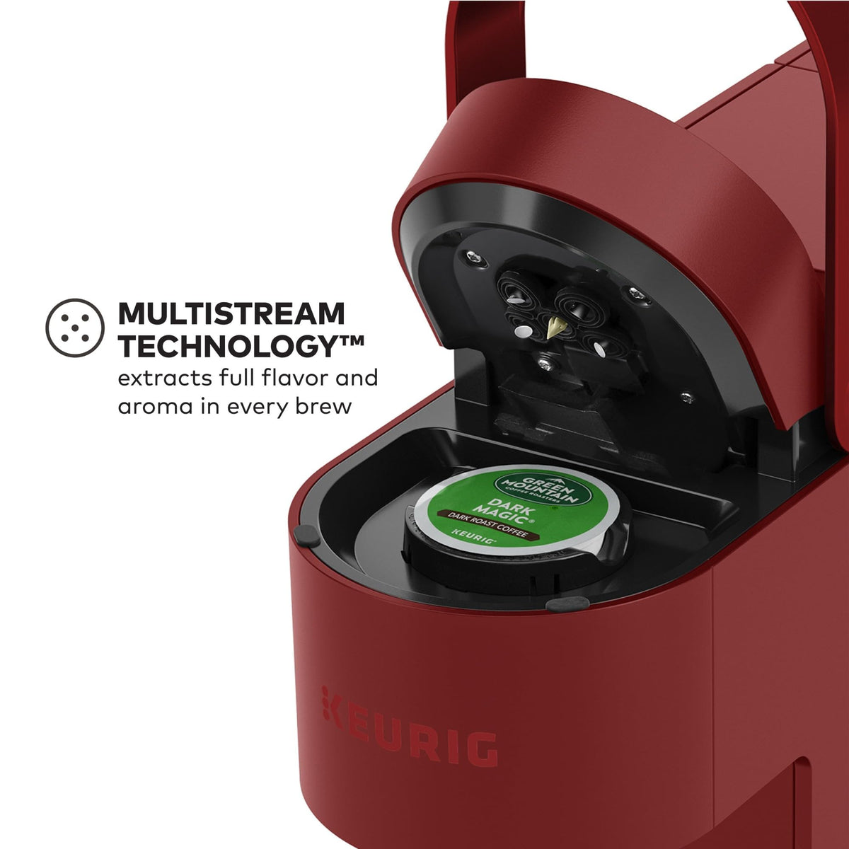Removable 46 oz water reservoir on the Keurig K-Slim for convenience.