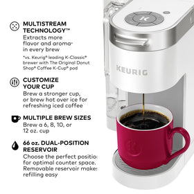 Keurig K-Supreme offers 6 to 12 oz brew options for flexibility
