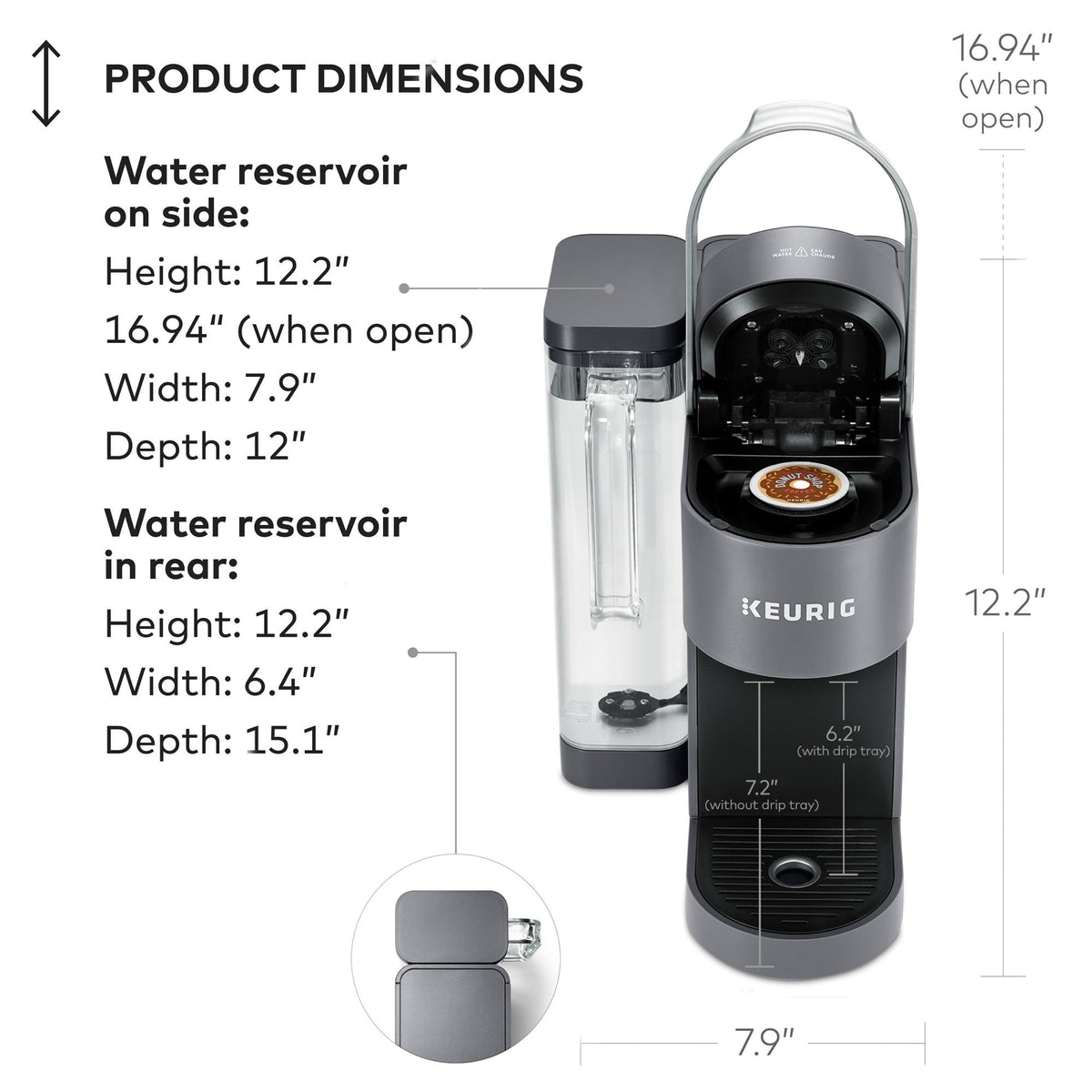 Keurig K-Supreme fast brewing for quick cups.