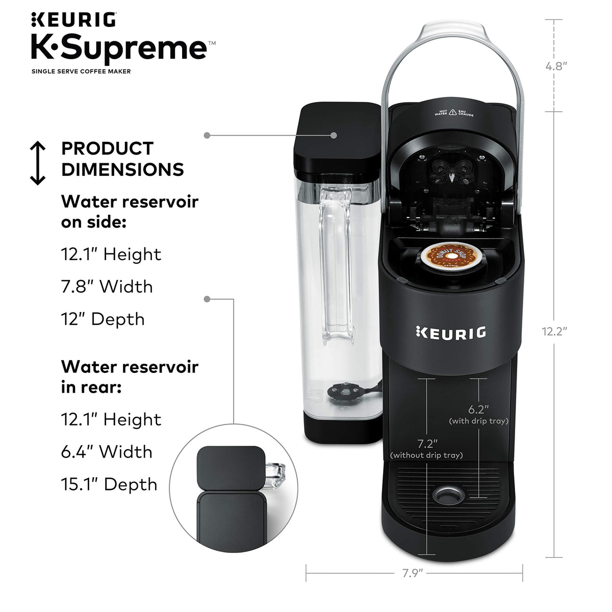 Keurig K-Supreme maintenance alert reminds you to descale.