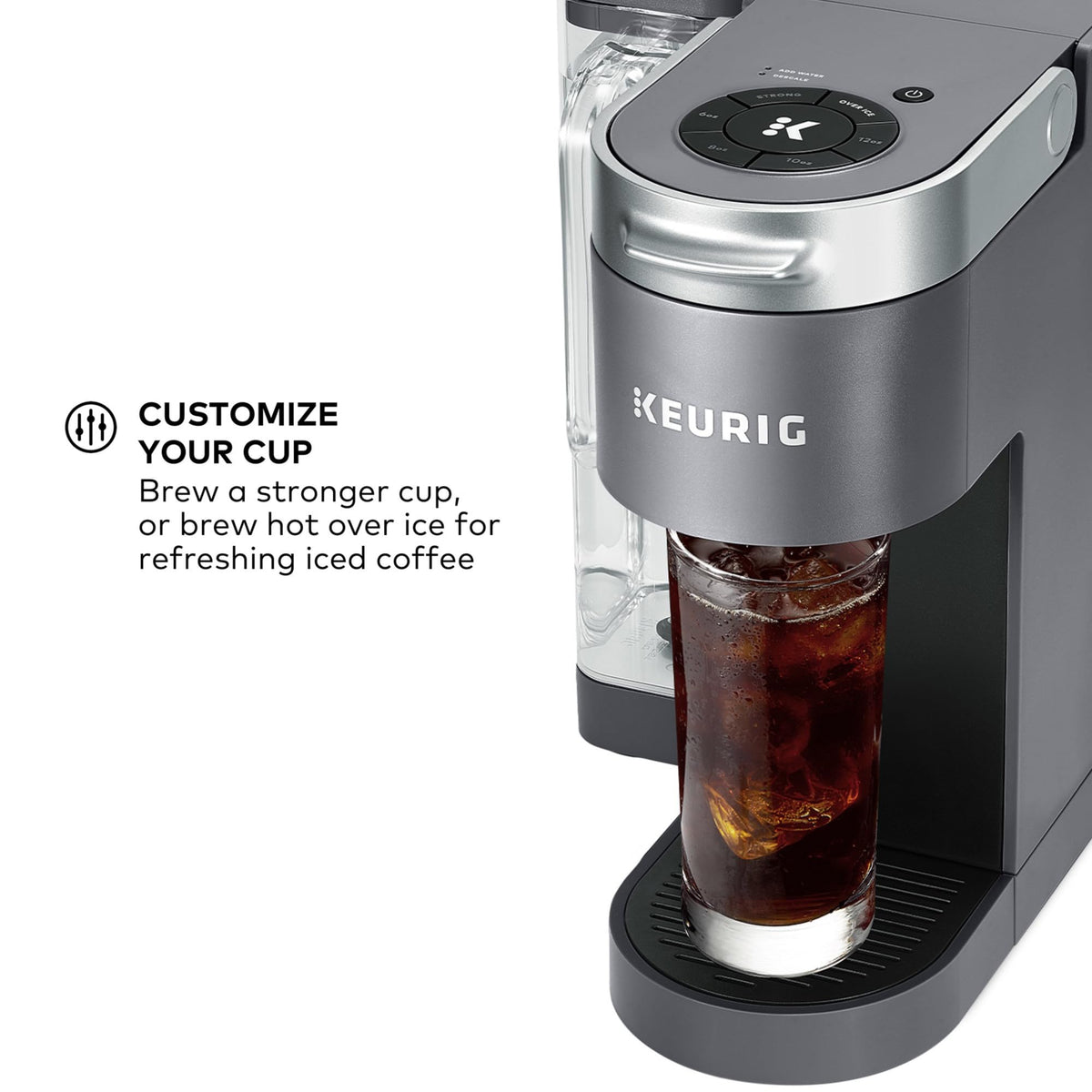 Keurig K-Supreme compact design supports travel mug compatibility.