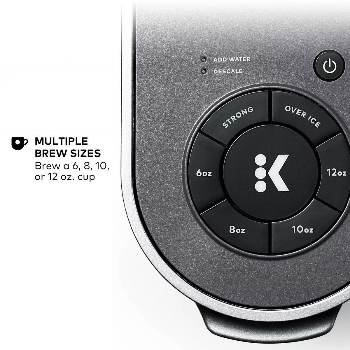 Keurig K-Supreme travel-mug-friendly design fits up to 7 inches tall mugs.