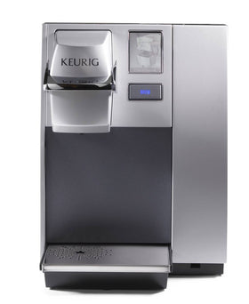 Keurig K155 Office Pro 90 oz reservoir allows multiple cups before refilling