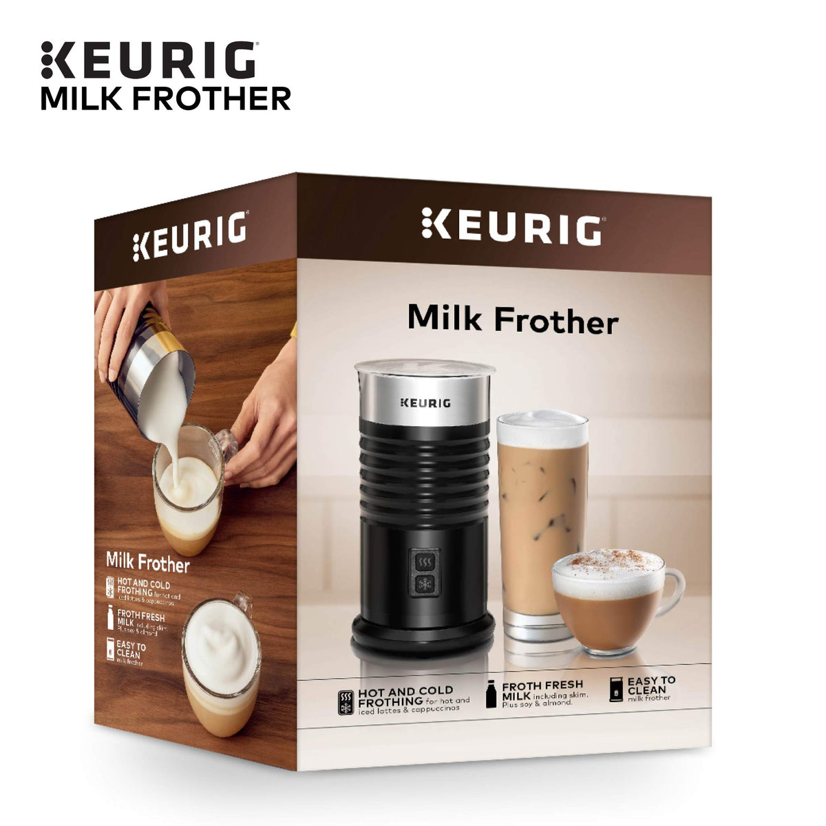 Keurig Milk Frother cold froth for refreshing iced lattes