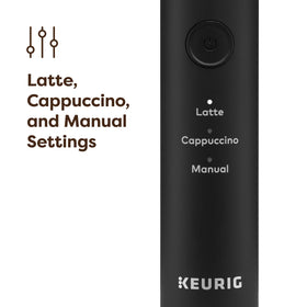 Keurig SimpleCafé Frother USB charging cord included for easy power top-up