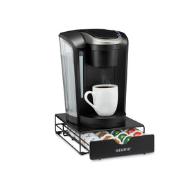 Compact design fits neatly under any Keurig machine.