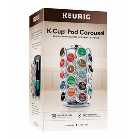 Keurig storage carousel with 360-degree rotation for easy pod selection