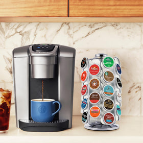 Compact footprint of 6.5 in wide by 12 in high on the counter