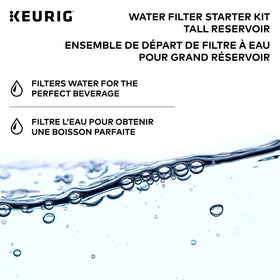 Keurig Tall Handle Water Filter Starter Kit compatibility with Keurig 2.0 brewers.