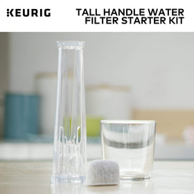 Keurig Tall Handle Water Filter Starter Kit filter assembly ready for installation.