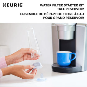 Keurig Tall Handle Water Filter Starter Kit reminder feature helps timely filter changes.