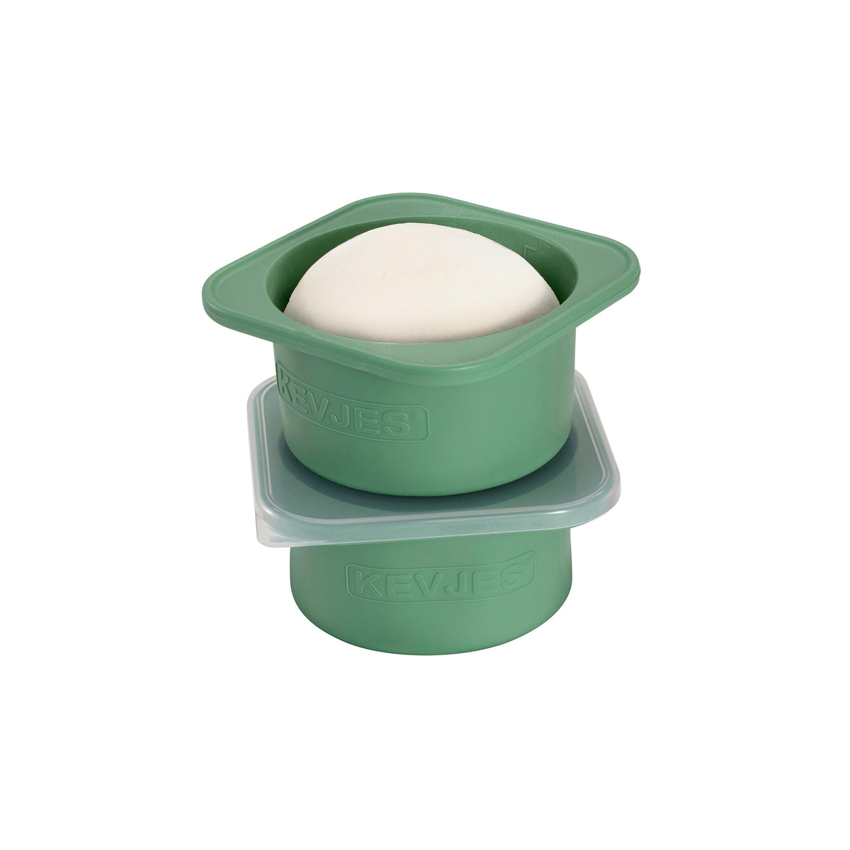 KEVJES 1000ml plus dough-proofing container showing large capacity for big pizzas.
