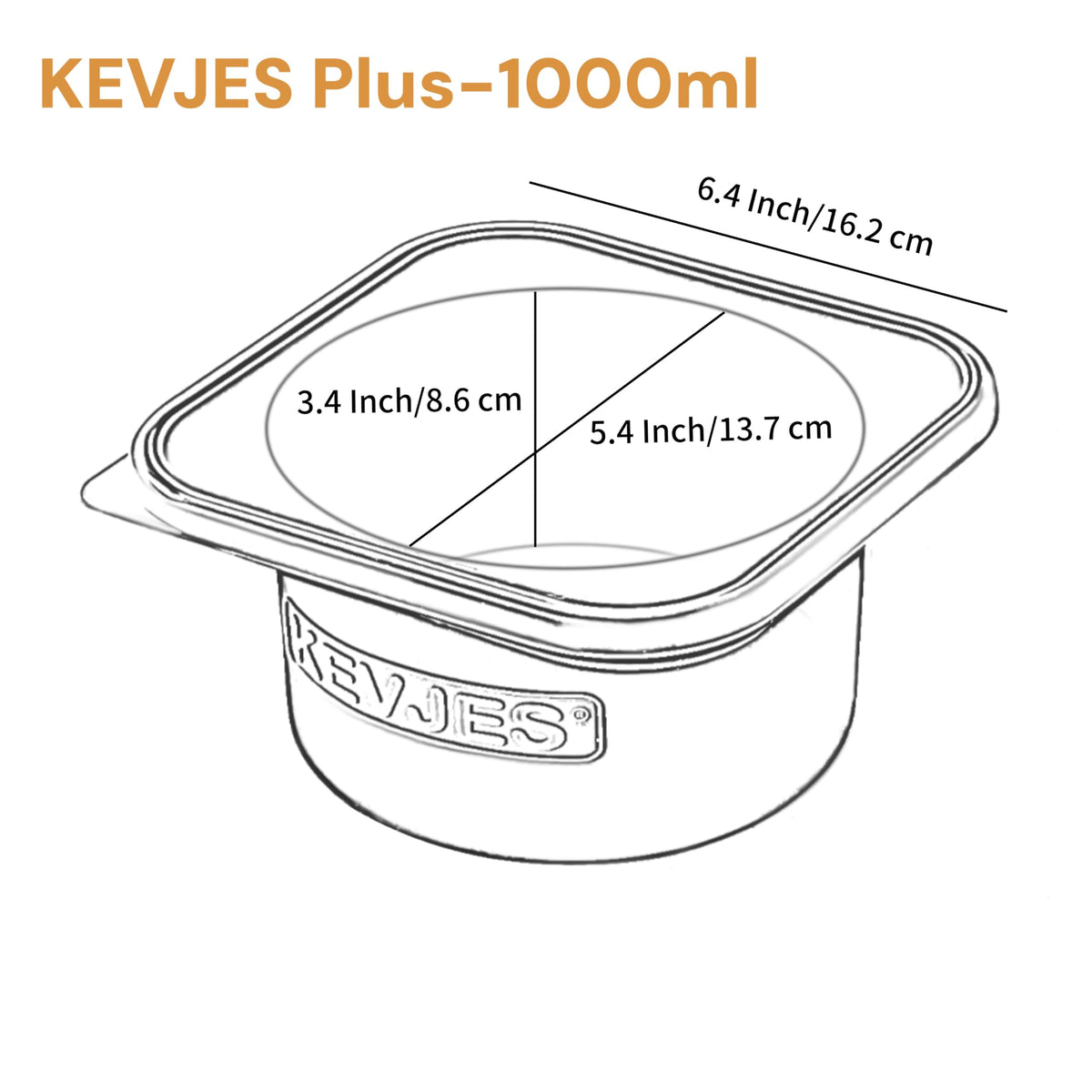 KEVJES airtight lid on green proofing container for moisture retention.