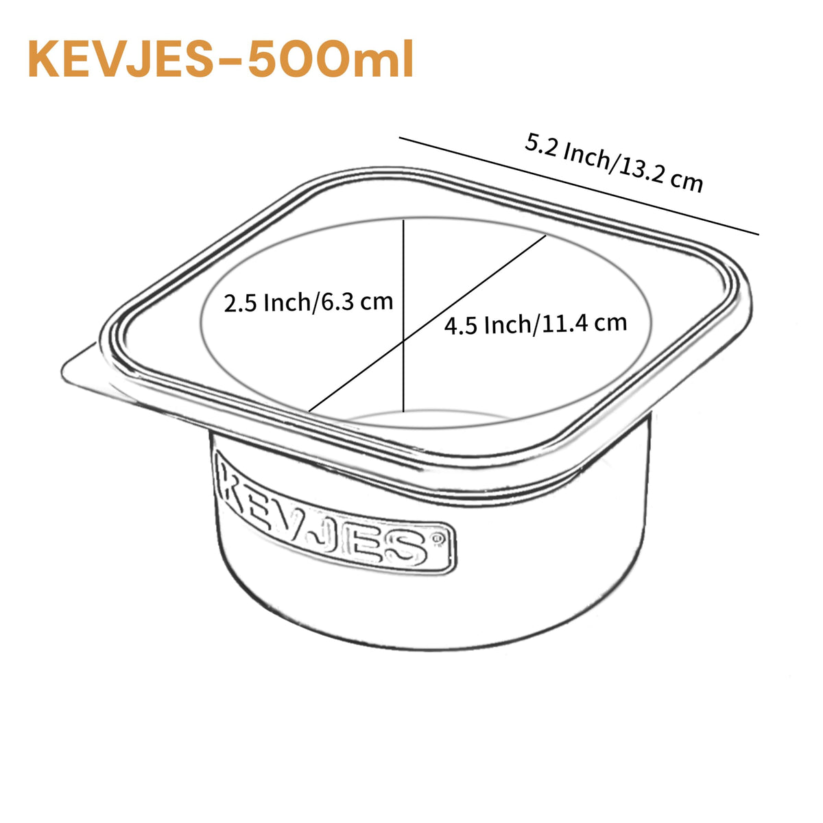Kevjes dishwasher-safe silicone dough container for easy cleanup