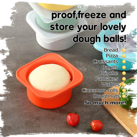 Kevjes food-grade silicone dough containers safe for freezer