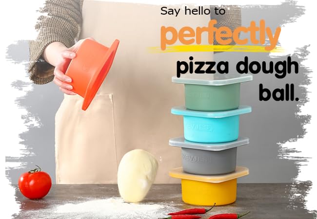 Kevjes two-pack green dough containers for portions