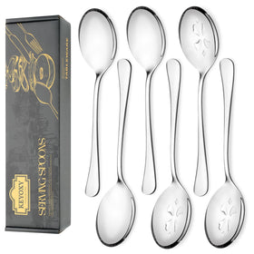 KeyOXY 6-piece serving spoon set on display for organized entertaining.