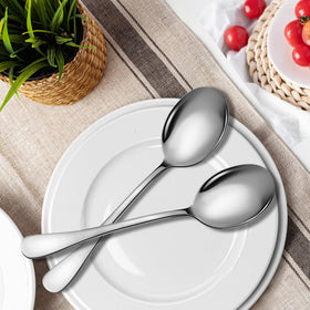 KeyOXY polished spoons feature vacuum plating for long-lasting shine.
