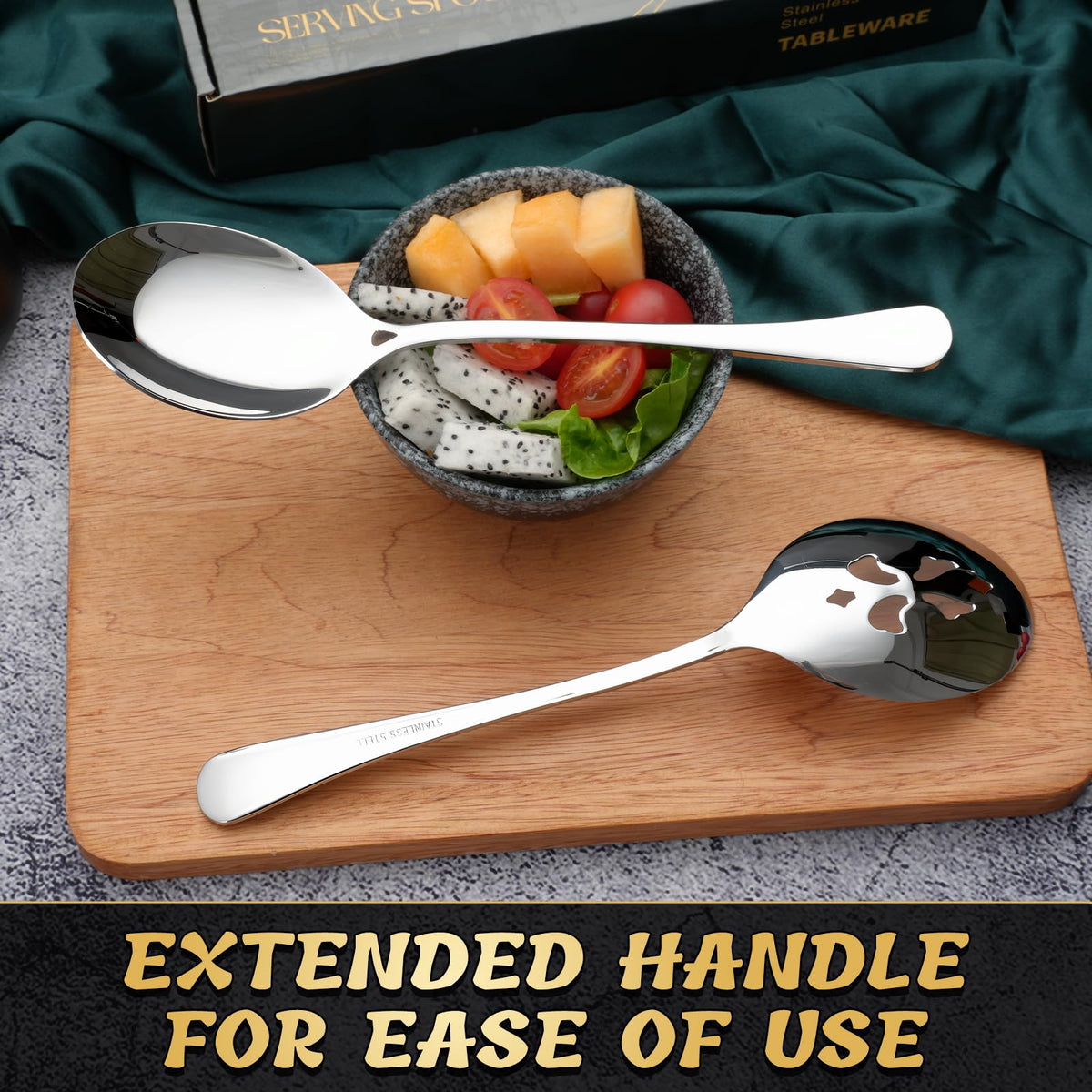 KEYOXY dishwasher-safe spoons for easy cleanup after events