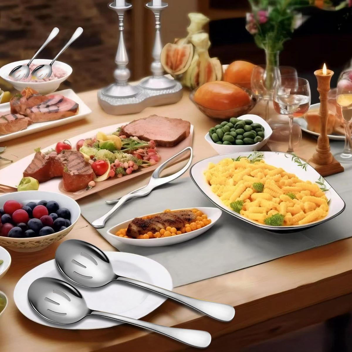 KeyOXY 10-inch spoons for easy handling during gatherings.