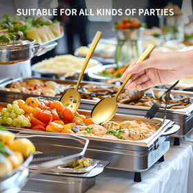 Keyoxy banquet-ready spoons help serve salads and sides gracefully.