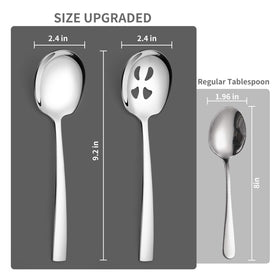 Keyoxy mirror-finish spoons for upscale look during entertaining.