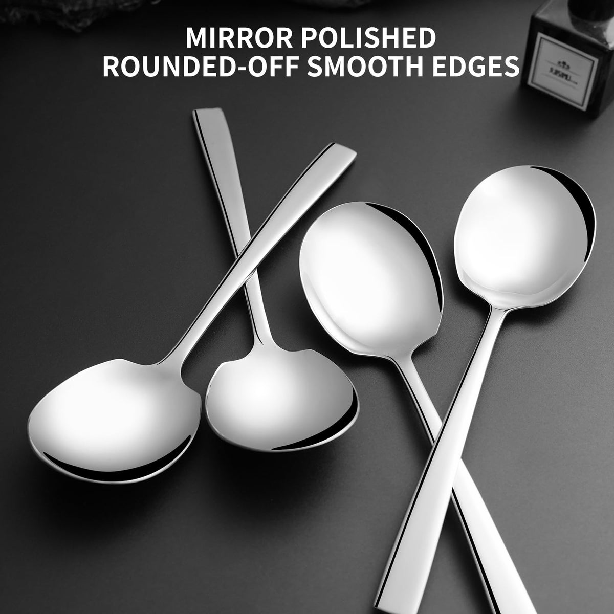 KeyOxy stainless-steel serving spoons ready for daily use.