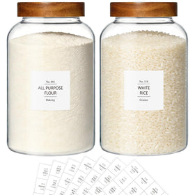 KEYWING 1-gallon glass jar front view for pantry storage of dry foods