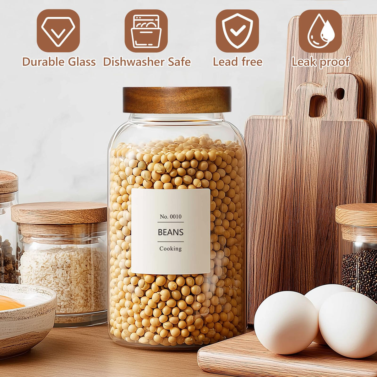 Includes 126 waterproof labels to customize your storage system.
