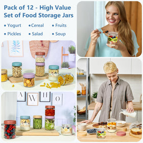 KEYWING 2-87-inch-mouth jars are easy to fill and clean on the go.