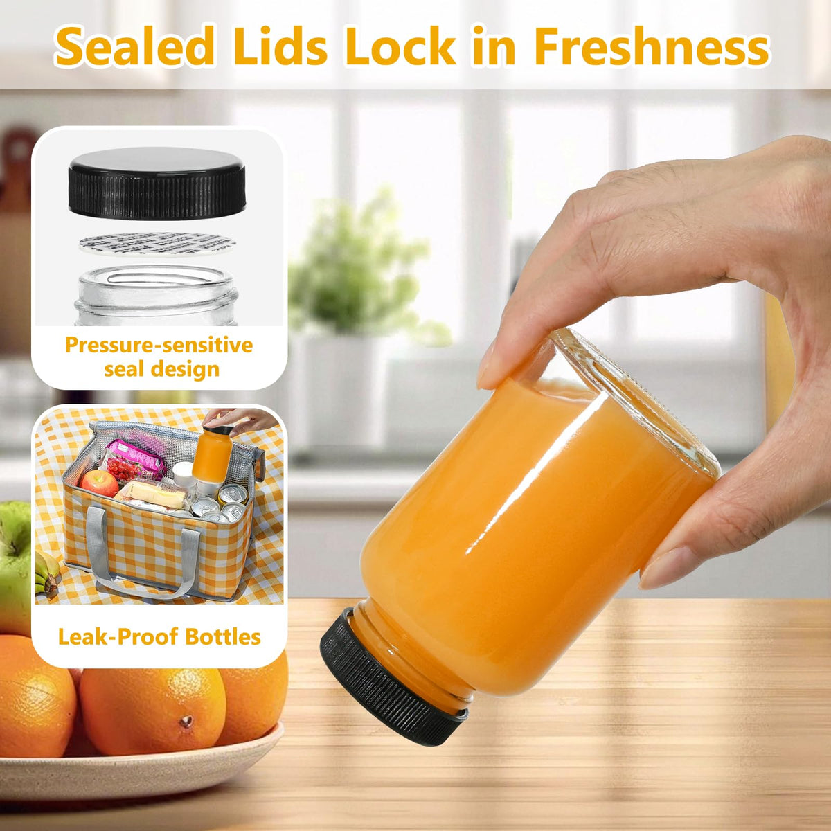 KeyWING leakproof cap close-up showcases secure seal for leak-free transport.