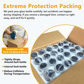 KeyWING travel-safe glass bottles support on-the-go beverages and portion control.