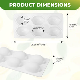 KH866 lemon dessert mold with non-stick surface for easy release