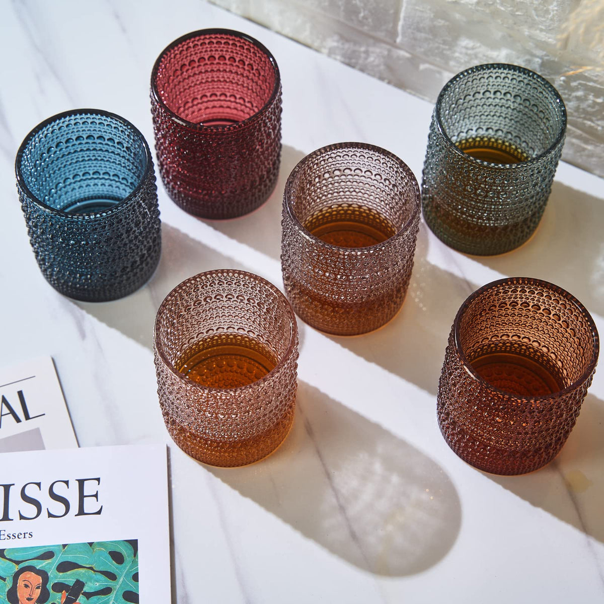 Khen gift-ready vintage glass set for special occasions