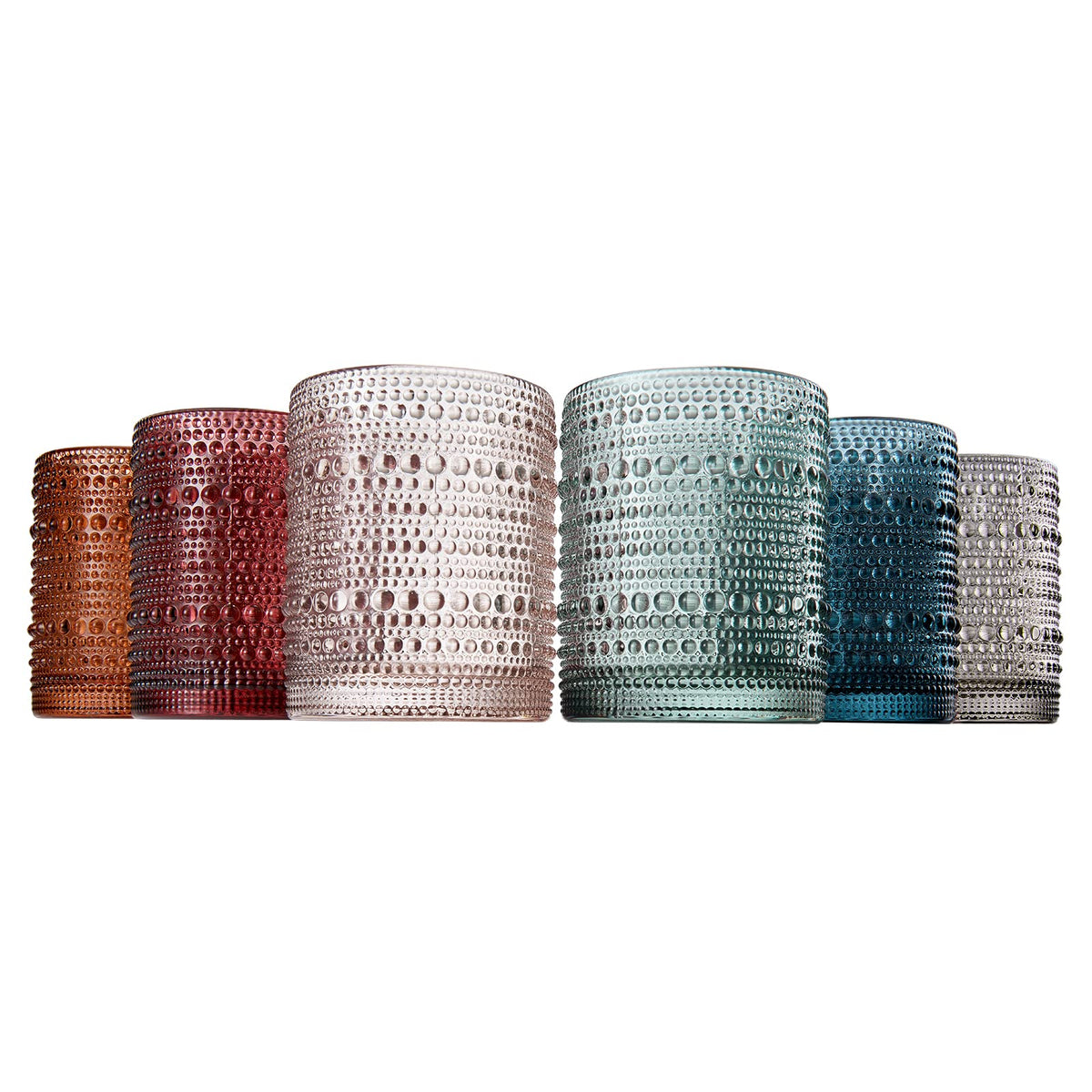 Khen muted vintage hobnail close-up showing tactile texture and color