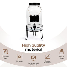 Khlotiko BPA-free glass keeps beverages safe and clear.