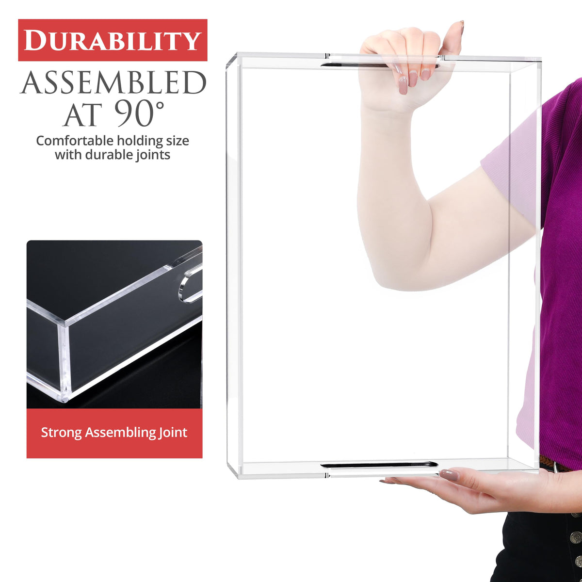 KHUBVIX anti-slip pads help keep the tray in place during service.