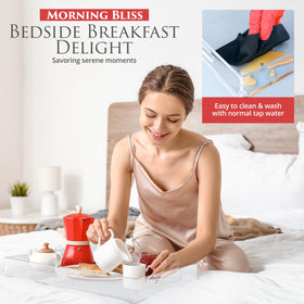 KHUBVIX tray is easy to clean with just a damp cloth.