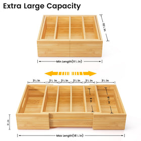 Kiasthome adjustable dividers create customizable compartments for lids and containers