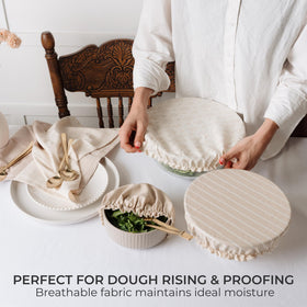 KIBAGA bread-proofing bowl cover M fits 7–9 inch bowls for prep.