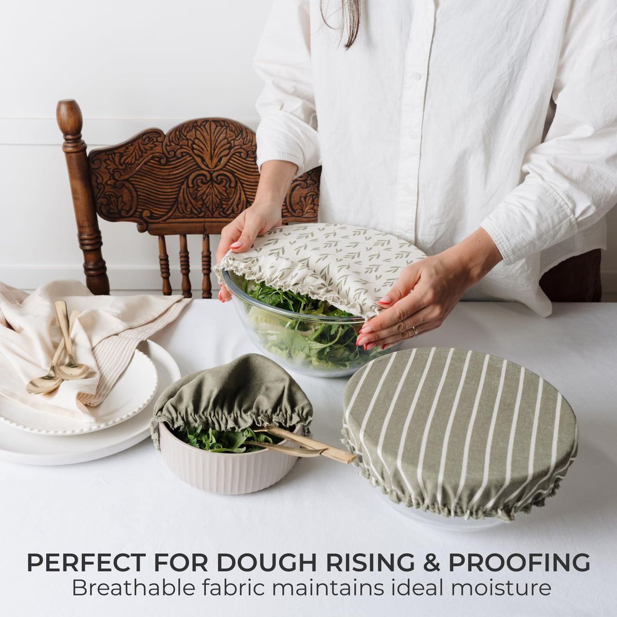 KIBAGA bread-proofing M bowl cover fits 7–9 inch bowls