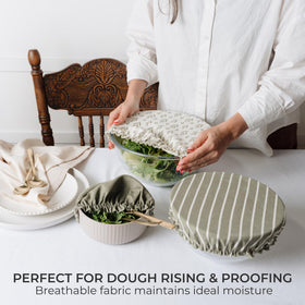 KIBAGA bread-proofing M bowl cover fits 7–9 inch bowls