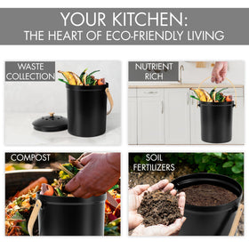 KIBAGA black finish adds timeless style and eco-friendly function to your space.