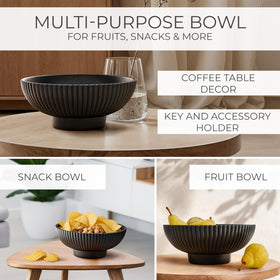 KIBAGA food-safe concrete bowl features a clear finish for daily use